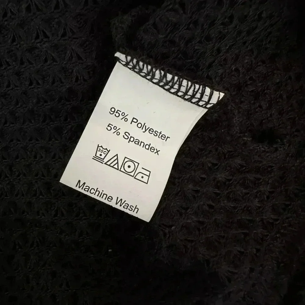 NWT Prettywear Puff Short Sleeve Top Waffle Loose Casual Blouses Sz M - Picture 8 of 9